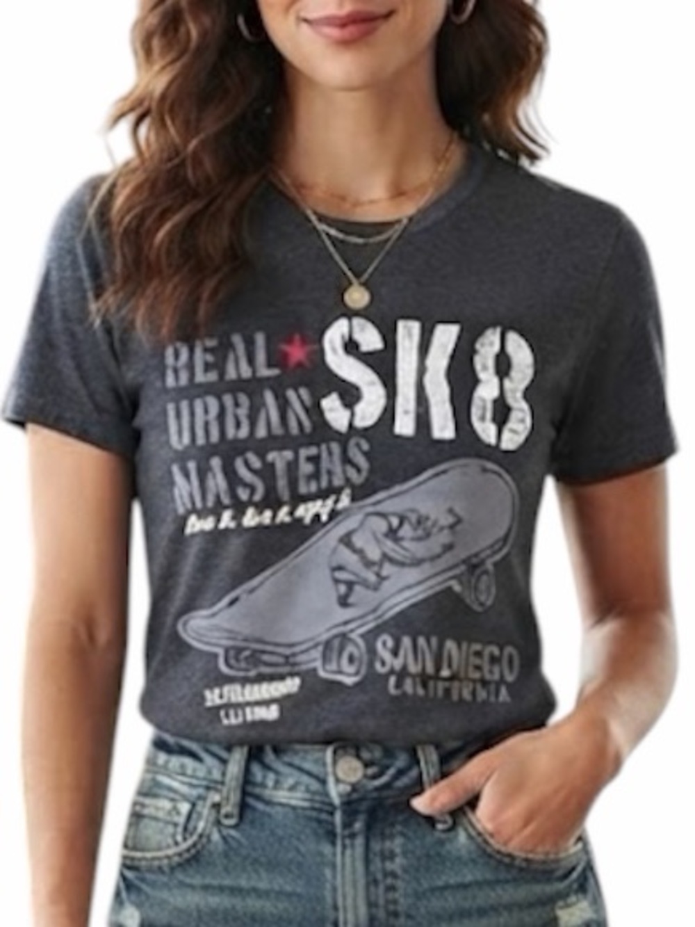 NWT SD Trading Co San Diego Skate Graphic Tee S